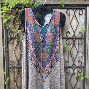 Tribal pattern tunic